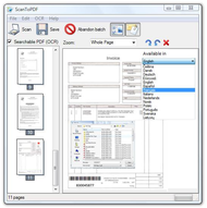 Scan to PDF screenshot
